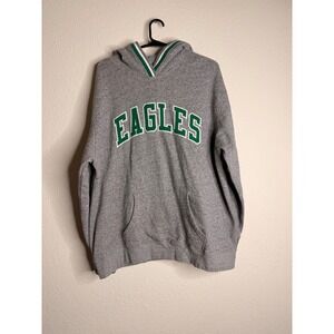 Tailgate Philadelphia Eagles Hoodie XL Gray Green Stripe Vintage NFL Streetwear